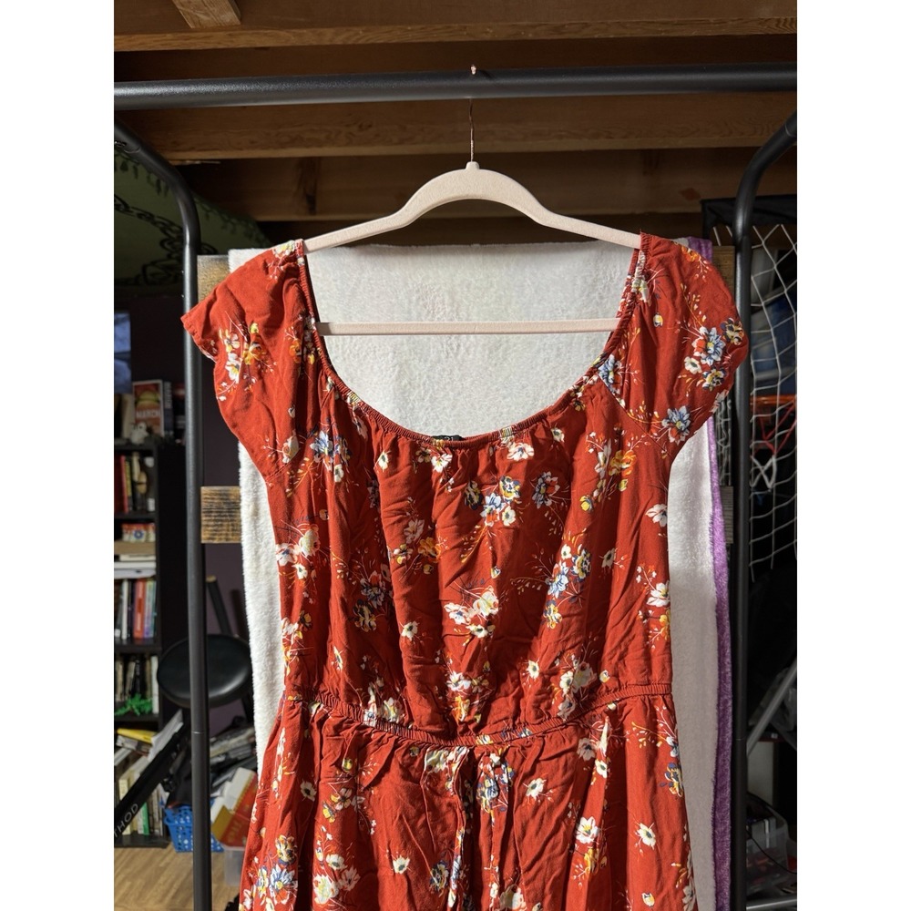 Rue 21 Red/Orange Floral Sundress‎ XL - Picture 2 of 16